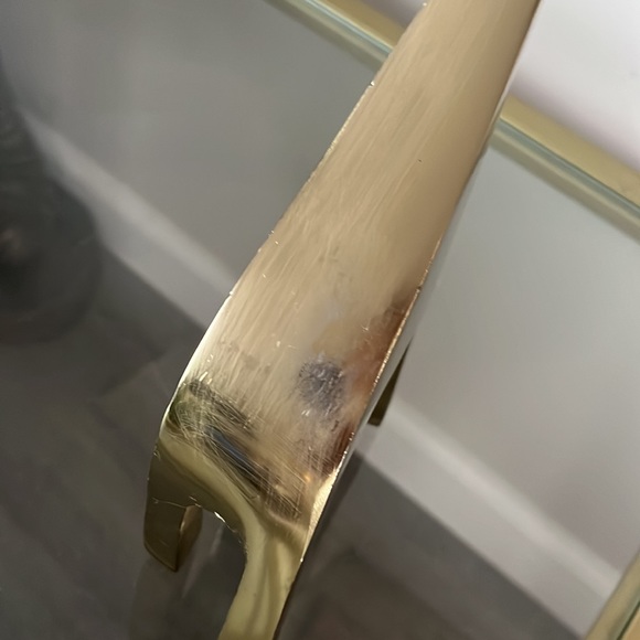 Giraffe Gold Colored Figurine - for Home Decor - Approx 10” Standing - Picture 6 of 10